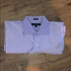 Tommy Hilfiger Blue & White Striped Shirt Size 16.5